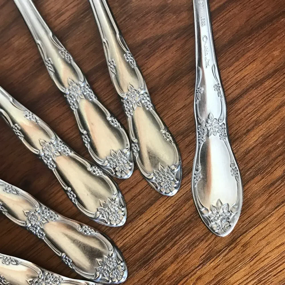 Oneida Wm. A. Rogers Fenway (Daydream) stainless, set of 6 teaspoons